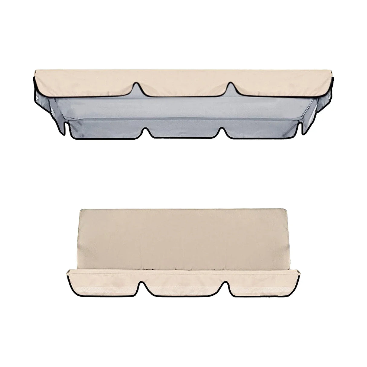 Patio Swing Canopy Replacement Dustproof Outdoor Garden Furniture