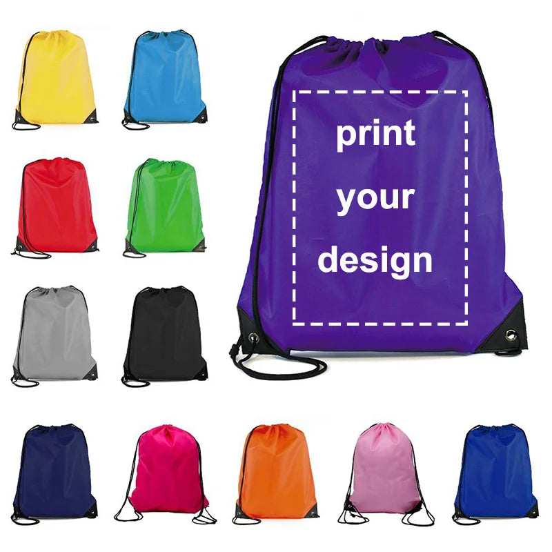 Personal Customize Women Drawstring Bag Child Custom Your