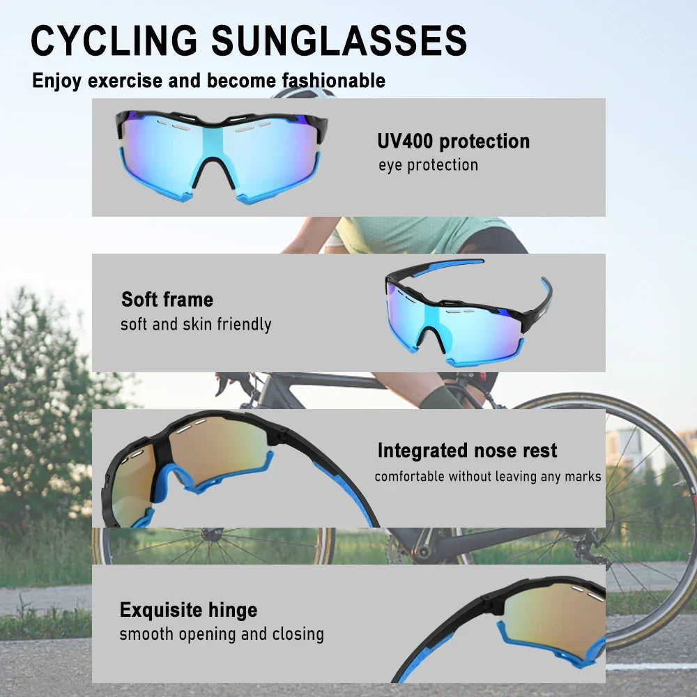 Photochromic Sunglasses Men's Women Sports Cycling Glasses Road