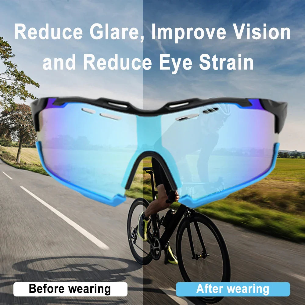 Photochromic Sunglasses Men's Women Sports Cycling Glasses Road