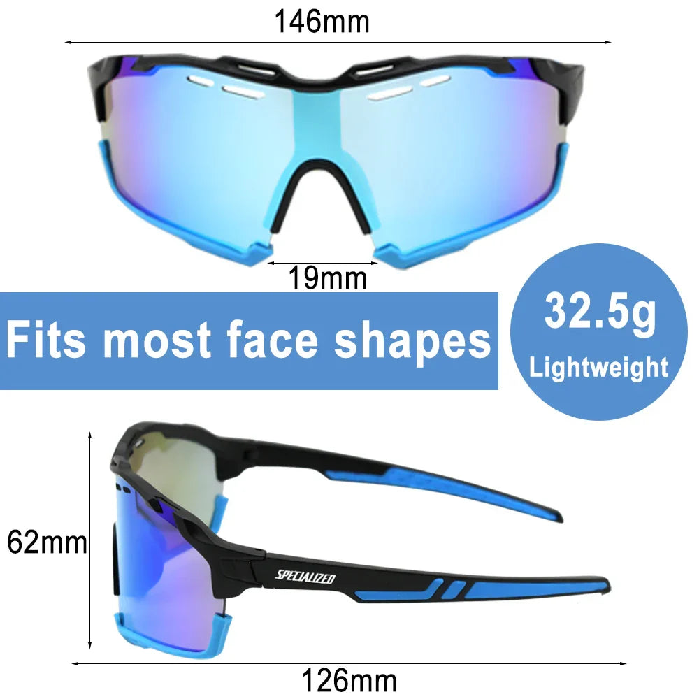 Photochromic Sunglasses Men's Women Sports Cycling Glasses Road