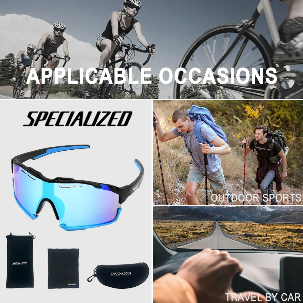 Photochromic Sunglasses Men's Women Sports Cycling Glasses Road