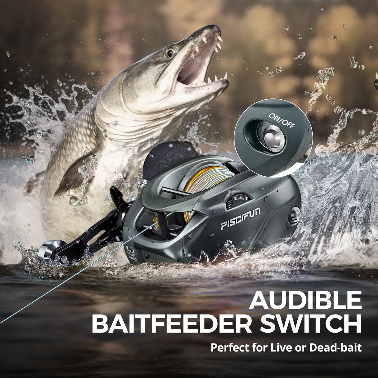 Piscifun Alijoz 400 Baitcaster Fishing Reels 38lbs Max