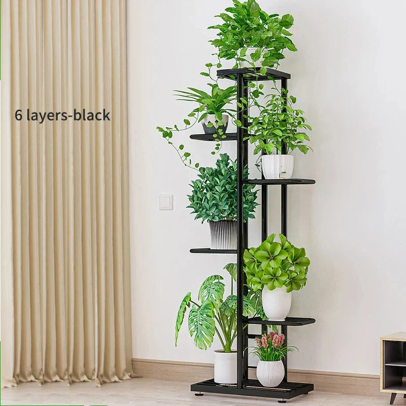 Plant Shelves Iron Potted Flower Plant Stand Rack