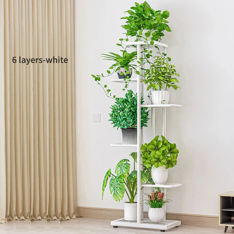 Plant Shelves Iron Potted Flower Plant Stand Rack