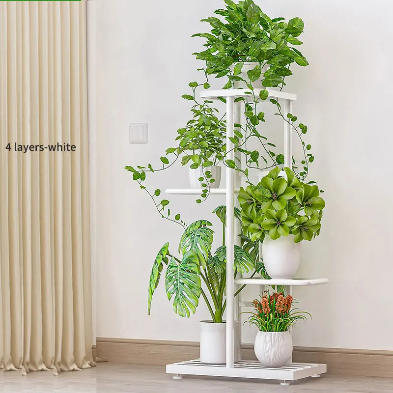 Plant Shelves Iron Potted Flower Plant Stand Rack