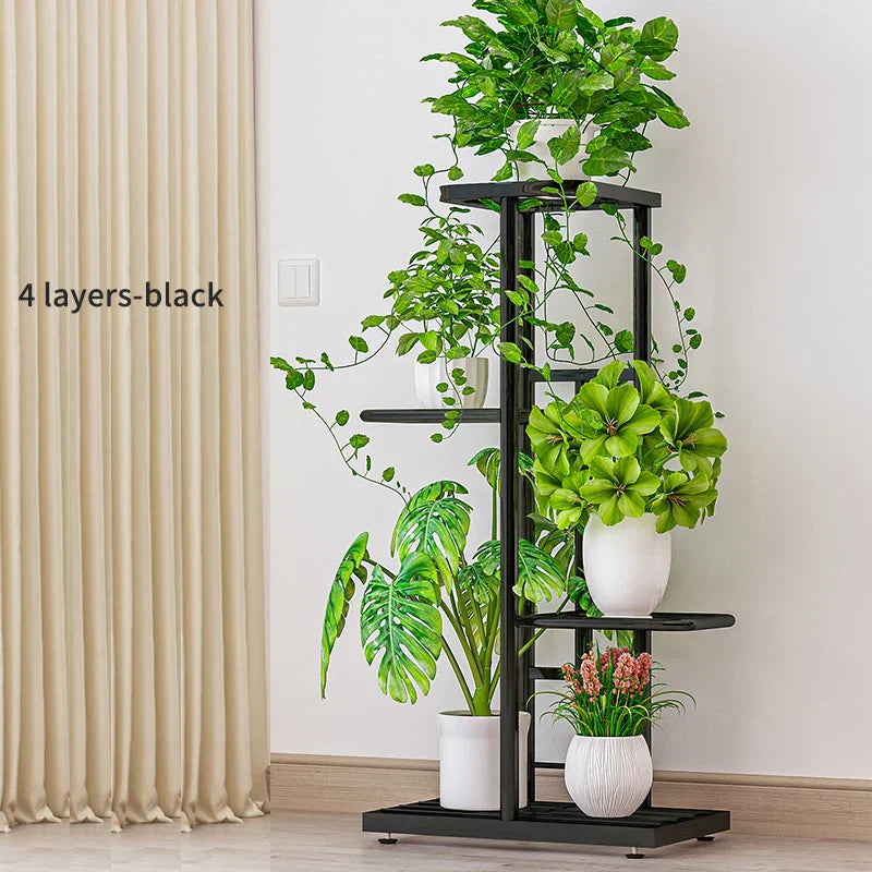 Plant Shelves Iron Potted Flower Plant Stand Rack