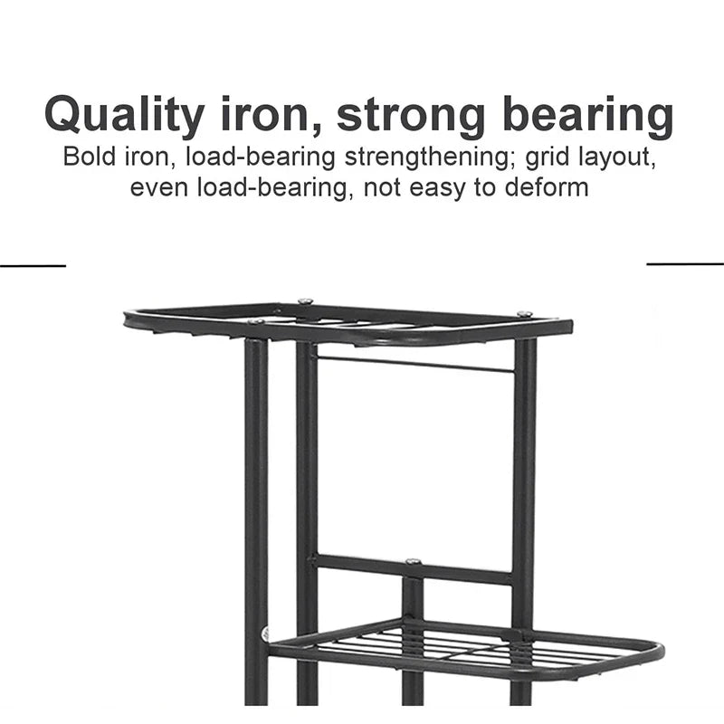 Plant Shelves Iron Potted Flower Plant Stand Rack