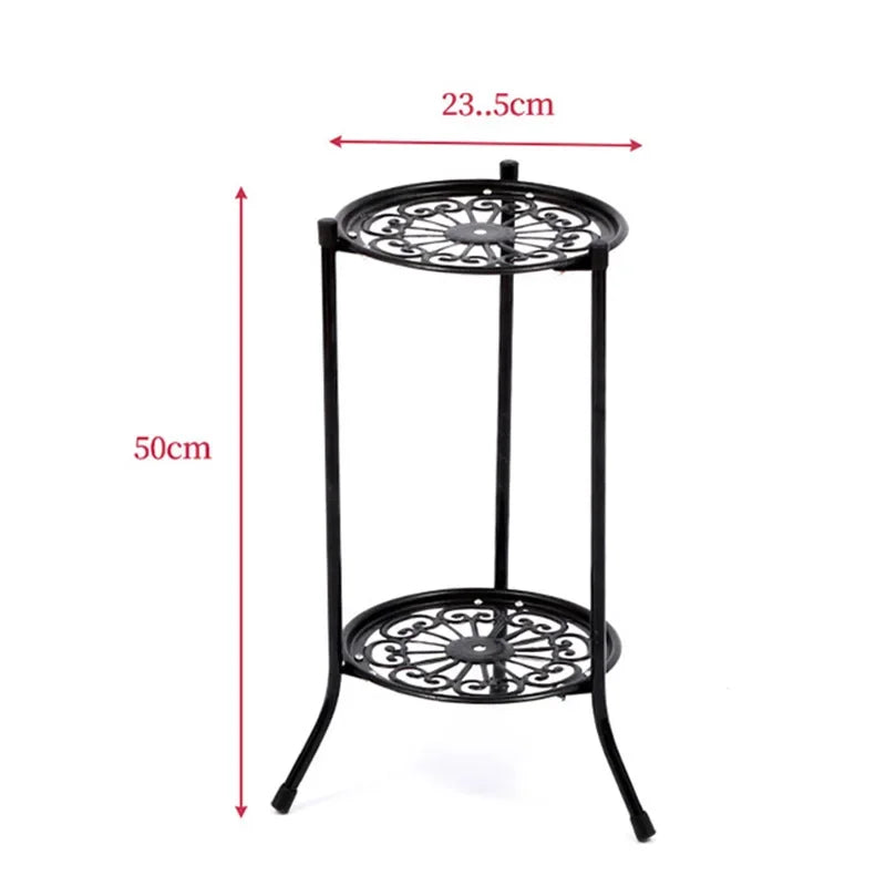 Plant Stand Indoor Outdoor, 2 Tiers Metal Potted