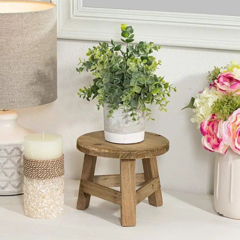 Plant Stand Wooden Planter Pot Trays Green Plants