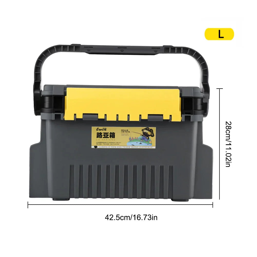 Plastic Fishing Tackle Box Barrel Holder Portable Fishing