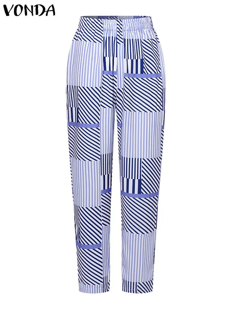 Plus Size 5XL VONDA Women Pant Sets Long
