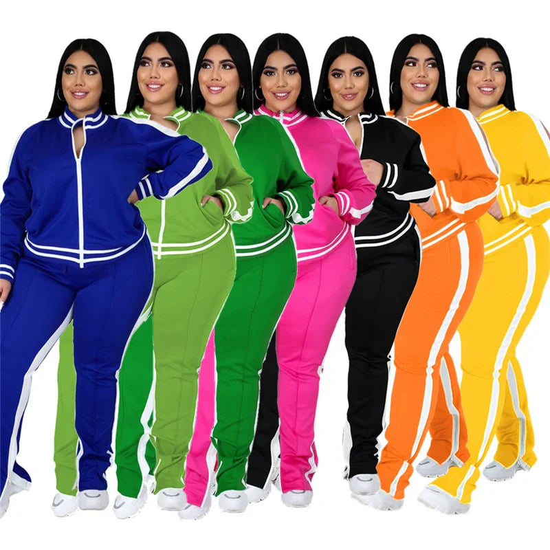Plus Size L5XL Two Piece Set Women Sweatsuit