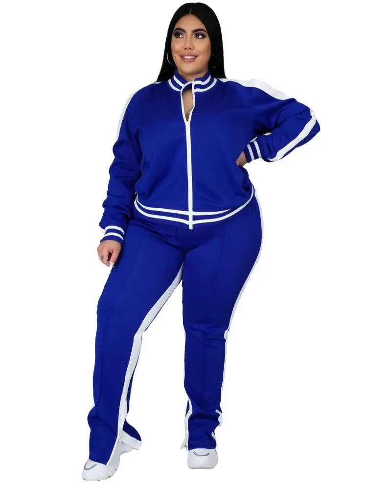 Plus Size L5XL Two Piece Set Women Sweatsuit