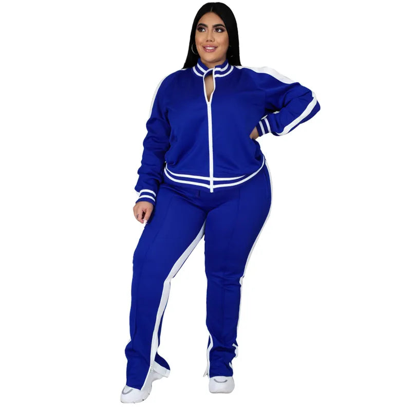 Plus Size L5XL Two Piece Set Women Sweatsuit