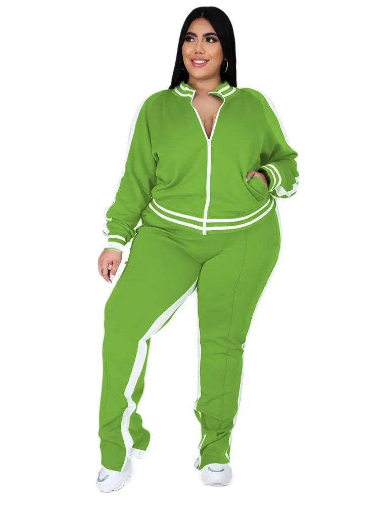 Plus Size L5XL Two Piece Set Women Sweatsuit