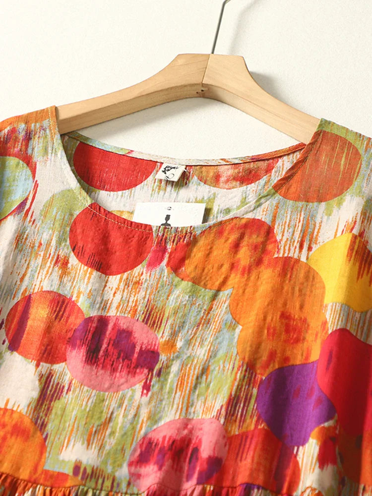 Plus Size Polka Dot Summer Dress Women 2023