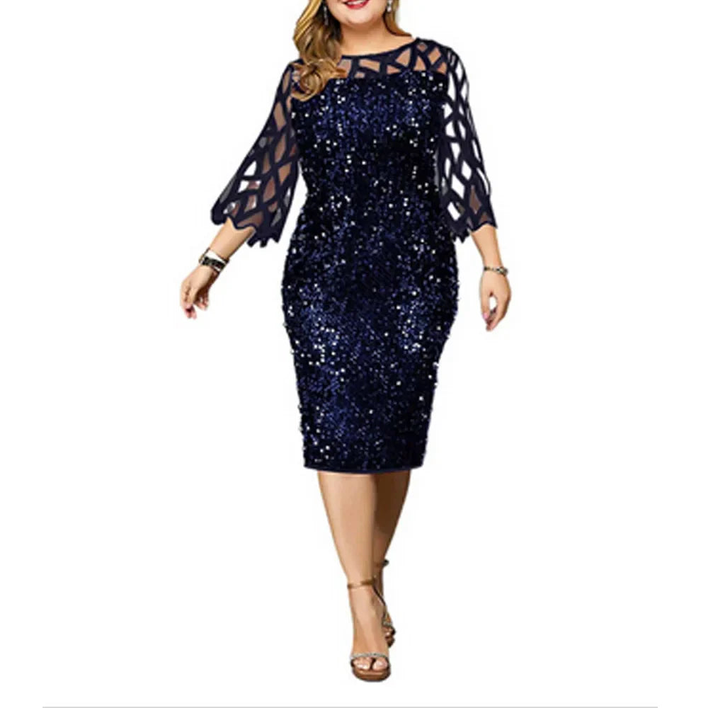 Plus Size Vestidos Formal Occas Dress for Women