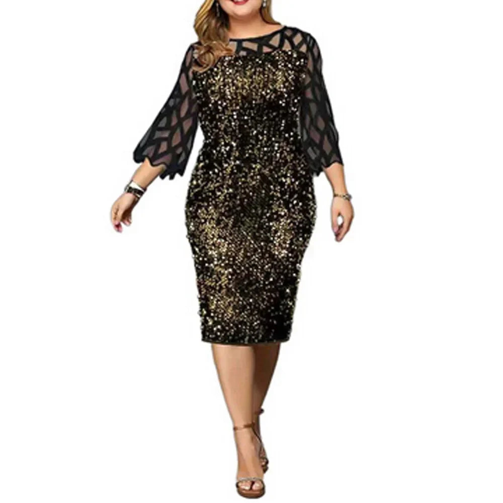 Plus Size Vestidos Formal Occas Dress for Women