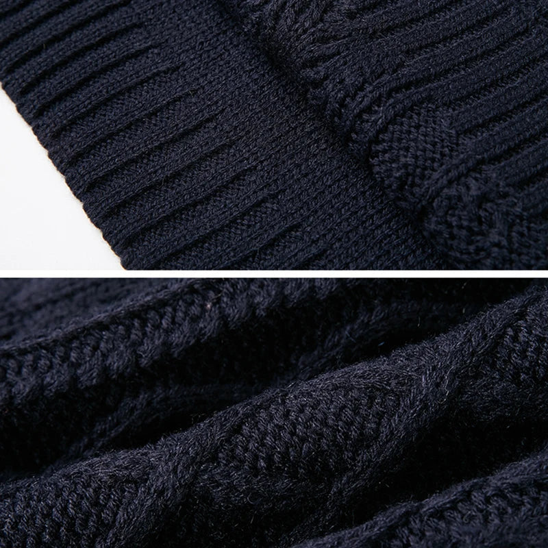 Plus Size Women Casual Knitted Long Sleeve Winter