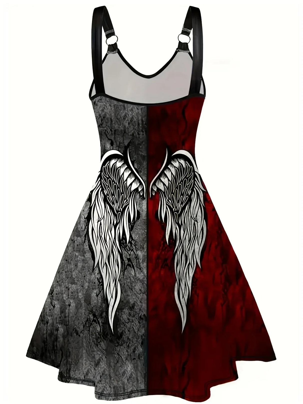 Plus Size Womens Goth Costume Evening Party Devil