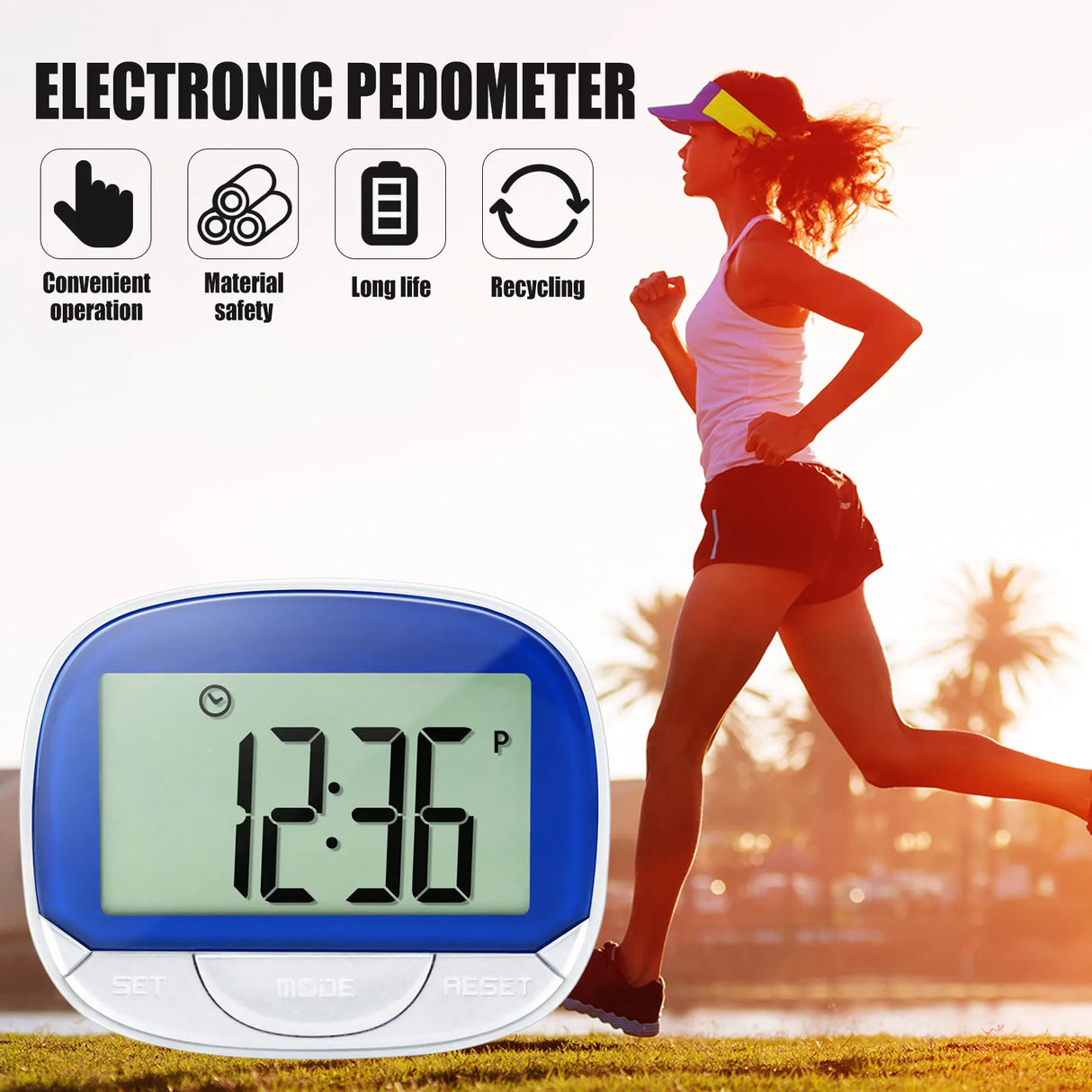 Pocket Pedometer Step Counter Step Counter With Built-in