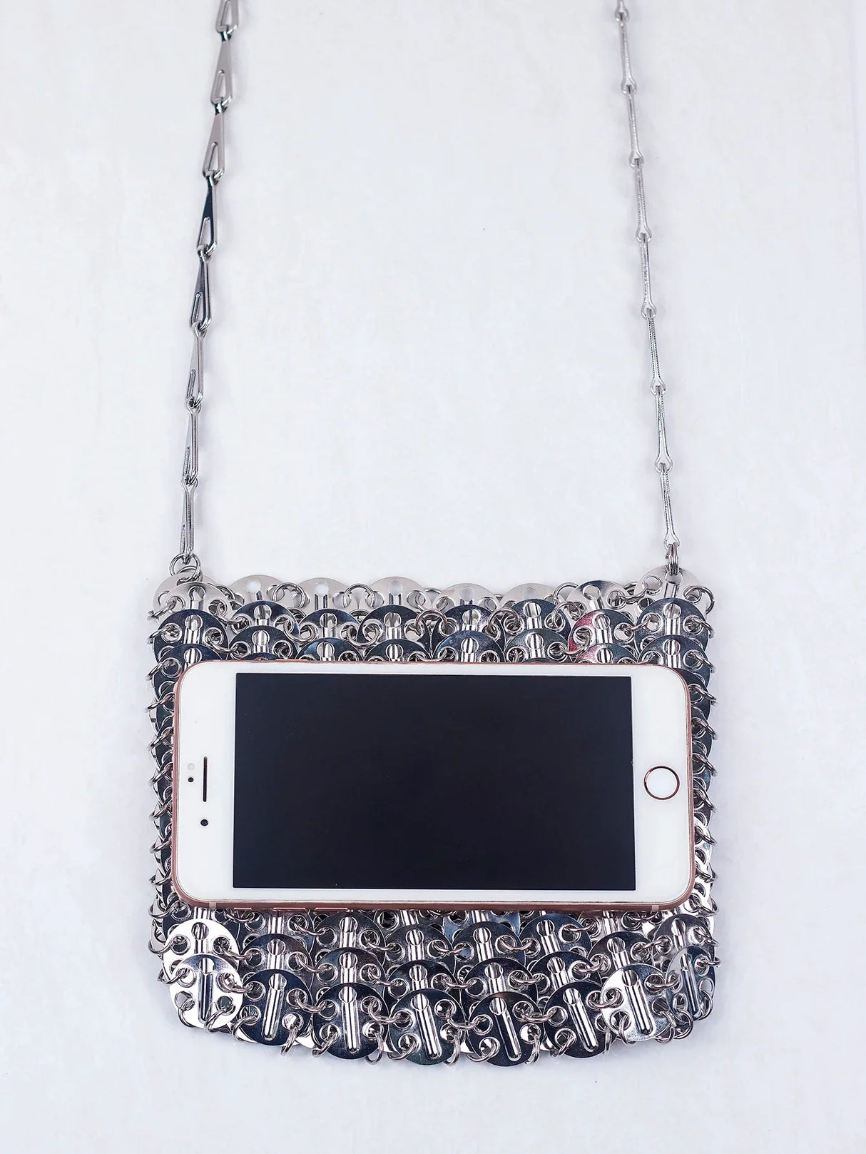 Popular metal sequins with large capacity mobile phone