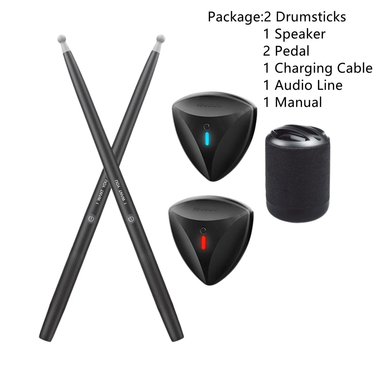 Portable Air Electronic Drum Somatosensory Drum Kit with