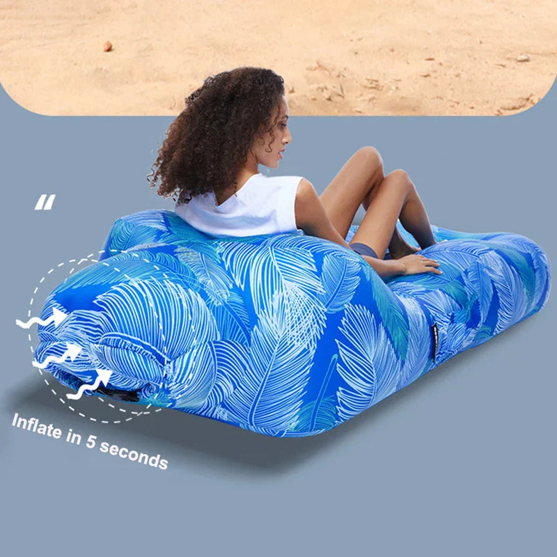 Portable Folding Inflatable Couch Water Floating Air Bed