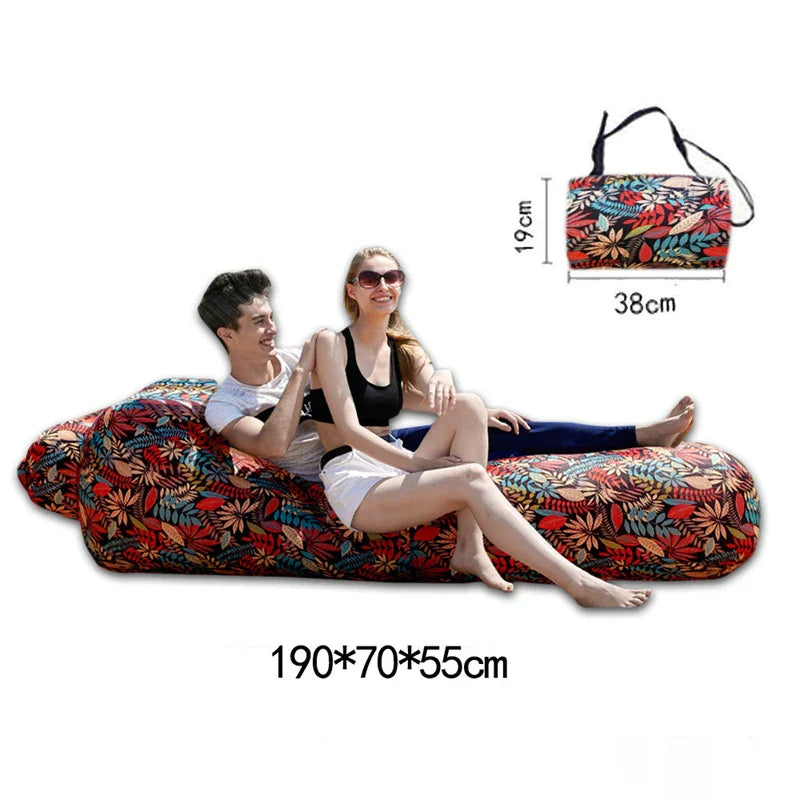 Portable Folding Inflatable Couch Water Floating Air Bed