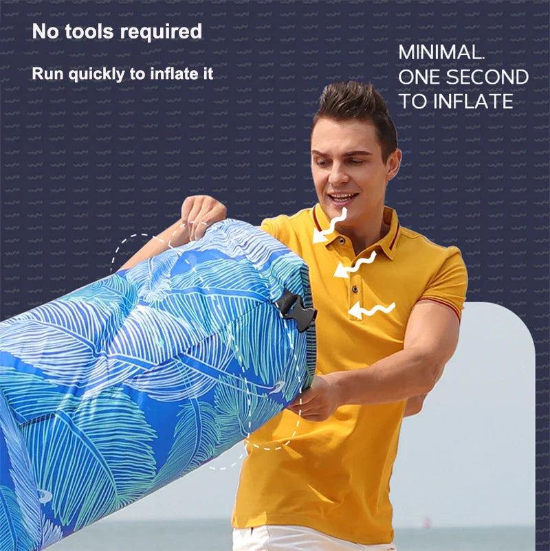 Portable Folding Inflatable Couch Water Floating Air Bed