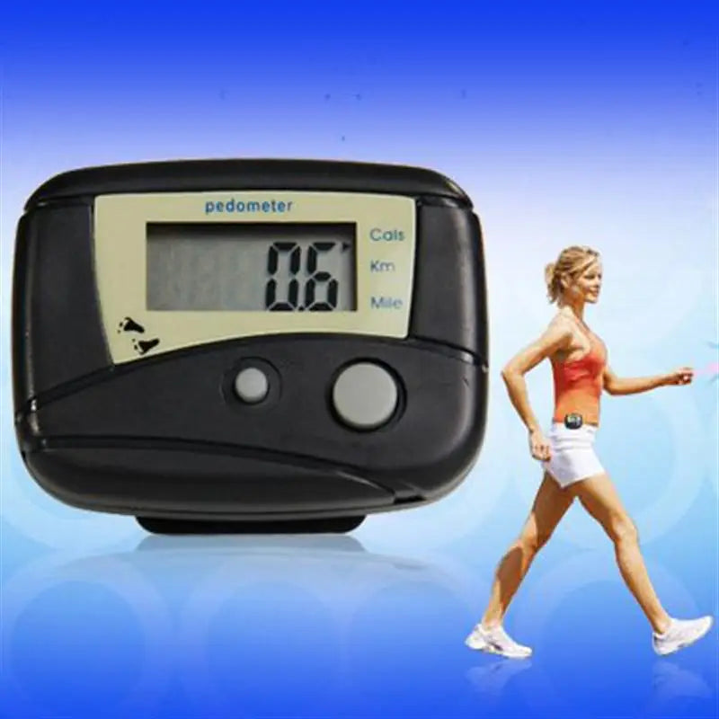 Portable Multi-functional LCD Display Digital Pedometer Steps Walking