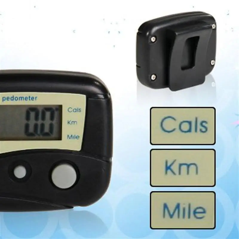 Portable Multi-functional LCD Display Digital Pedometer Steps Walking