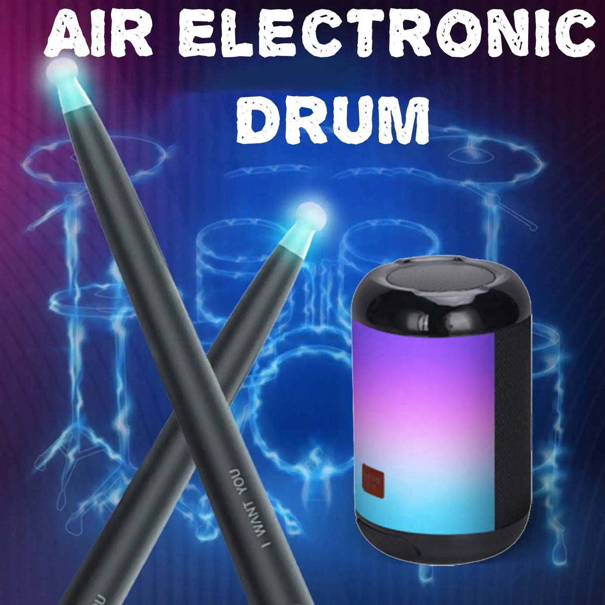 Portable Somatosensory Drum Air Electronic Drum Simulation Drums