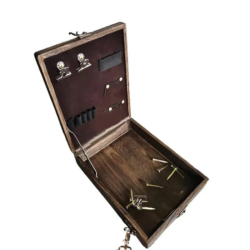 Portable Writers Messenger Wood Box MultiFunction Artist Tool