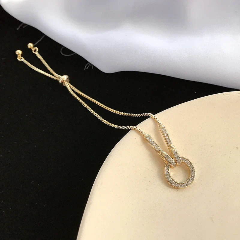 Prevent Allergy 925 Sterling Silver Snake Chain Circle