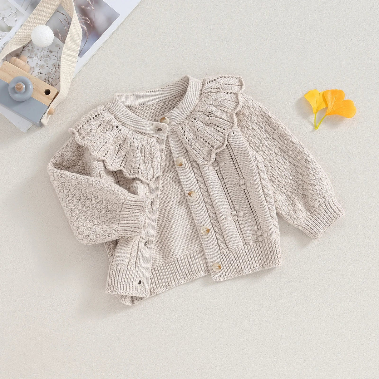 Princess Baby Girls Knitted Cardigan Sweater Cute Doll