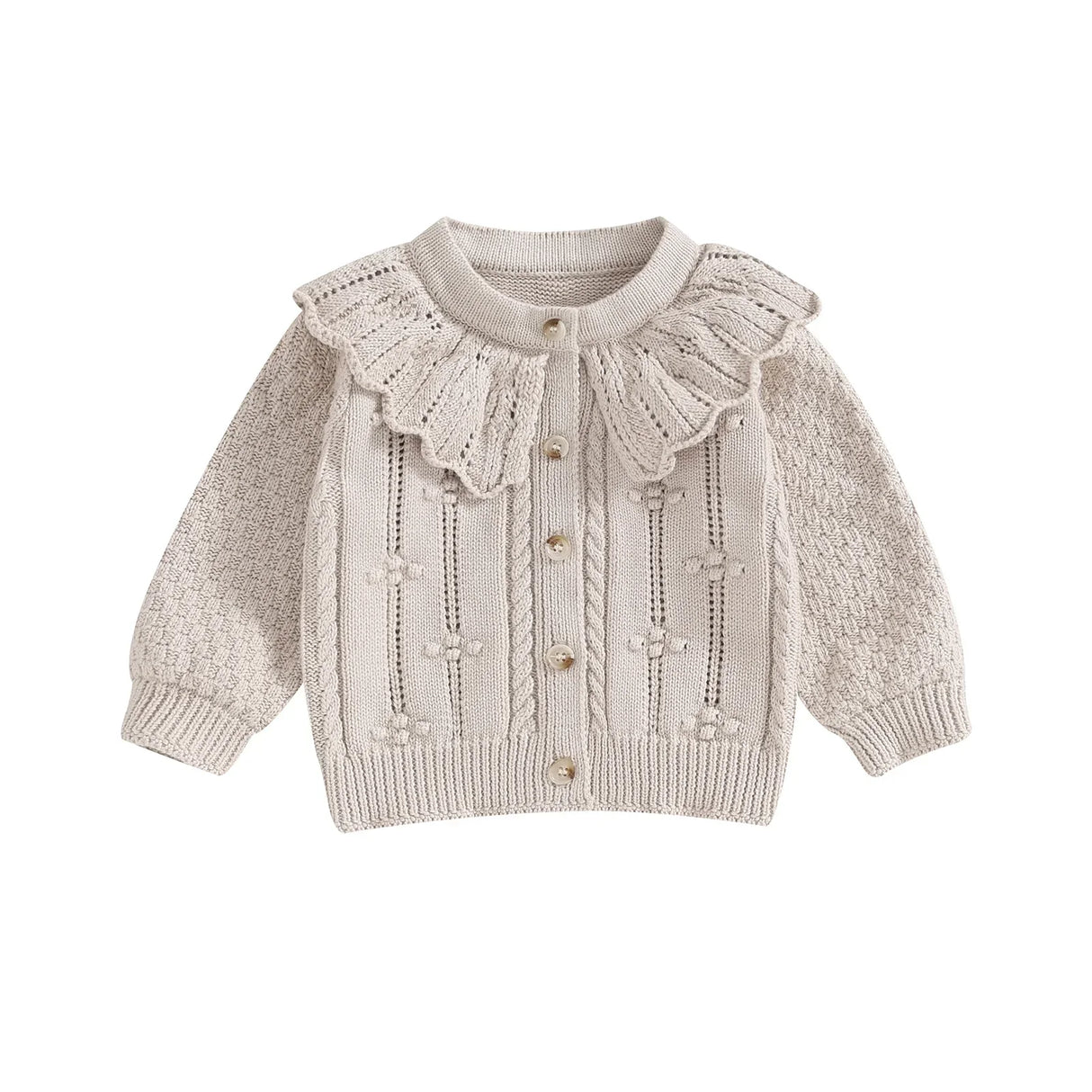 Princess Baby Girls Knitted Cardigan Sweater Cute Doll