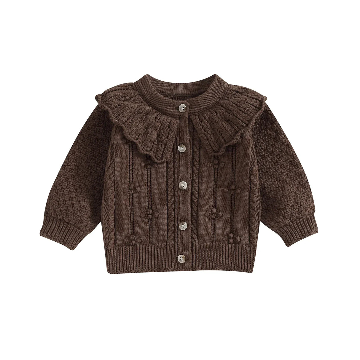 Princess Baby Girls Knitted Cardigan Sweater Cute Doll