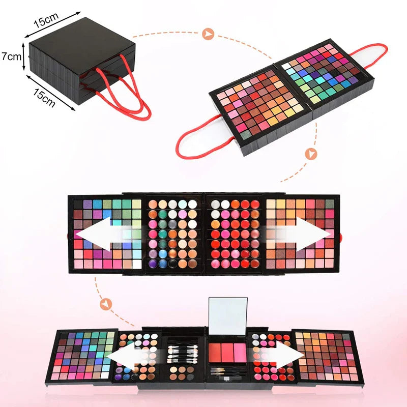 Professional 177 Color Eyeshadow Palette Makeup Cosmetic Sets