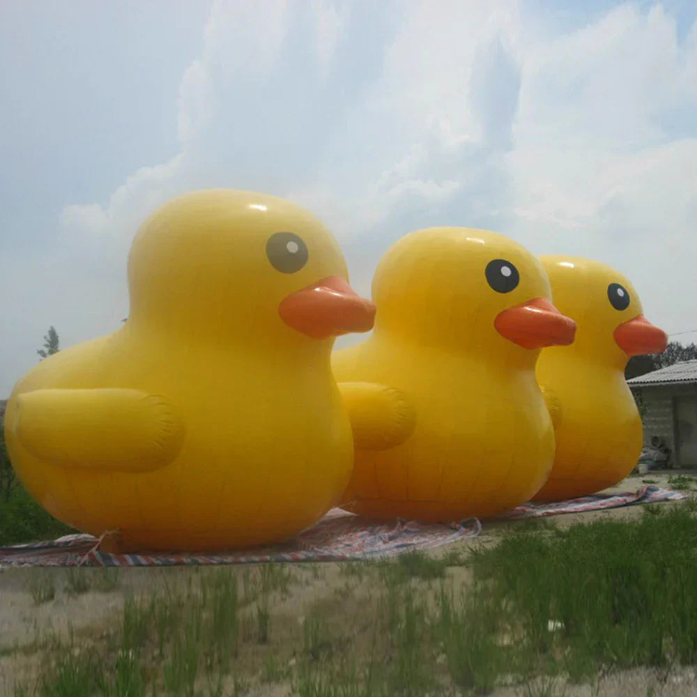 Promotional PVC airsealed Inflatable yellow Duck model Floating