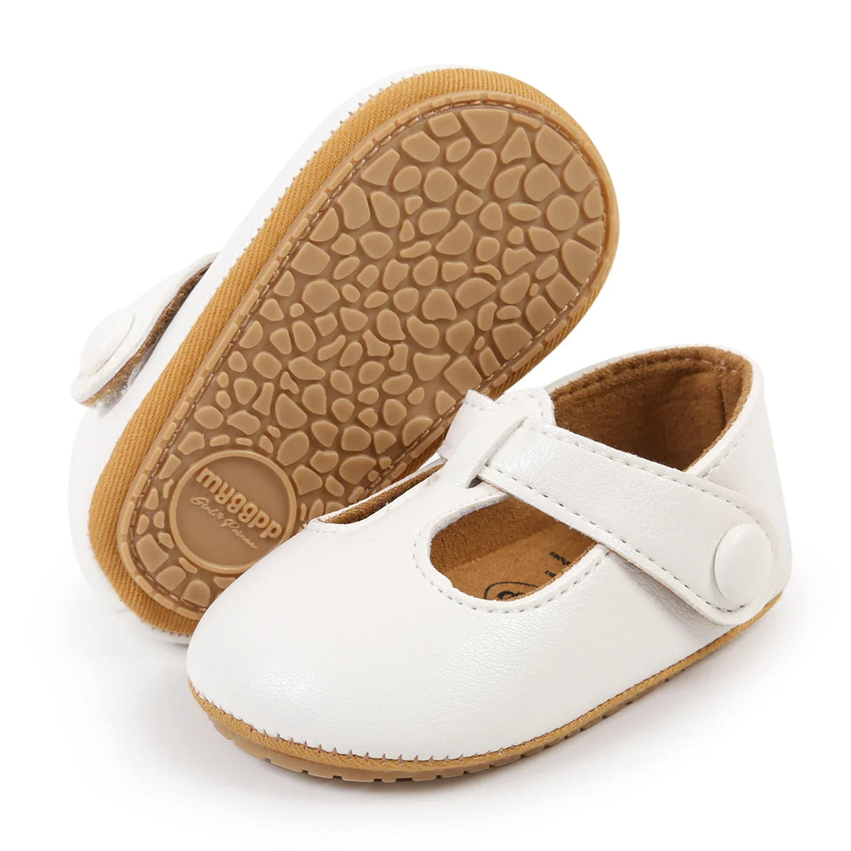 Pudcoco Baby Girl Premium PU Flats Infant First