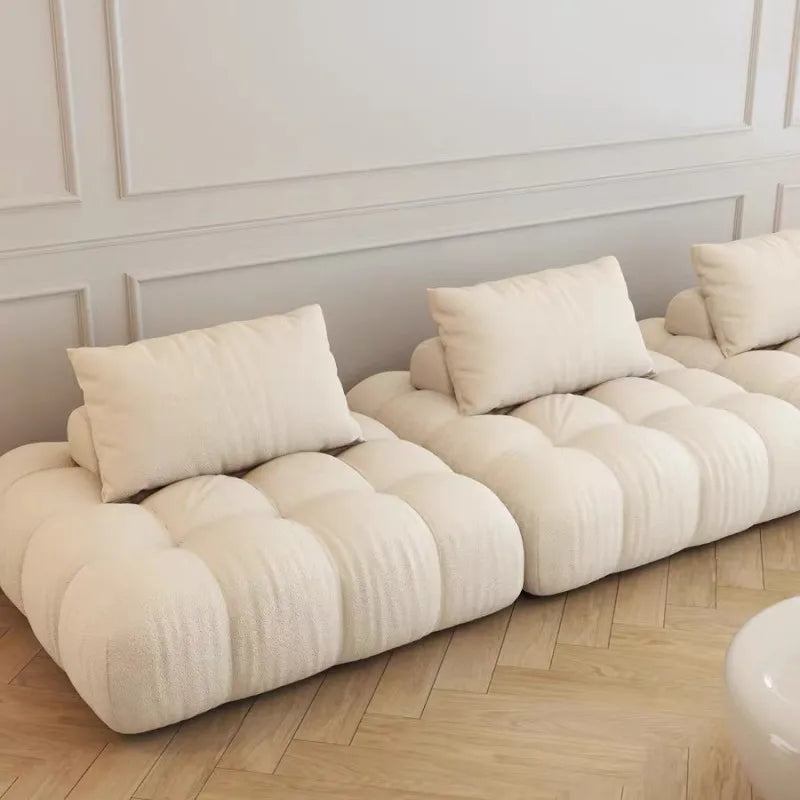 Puffs Living Room Sofa Nordic Style Modern Corner