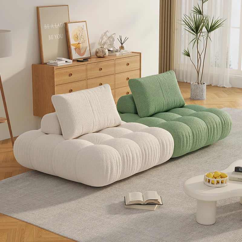 Puffs Living Room Sofa Nordic Style Modern Corner