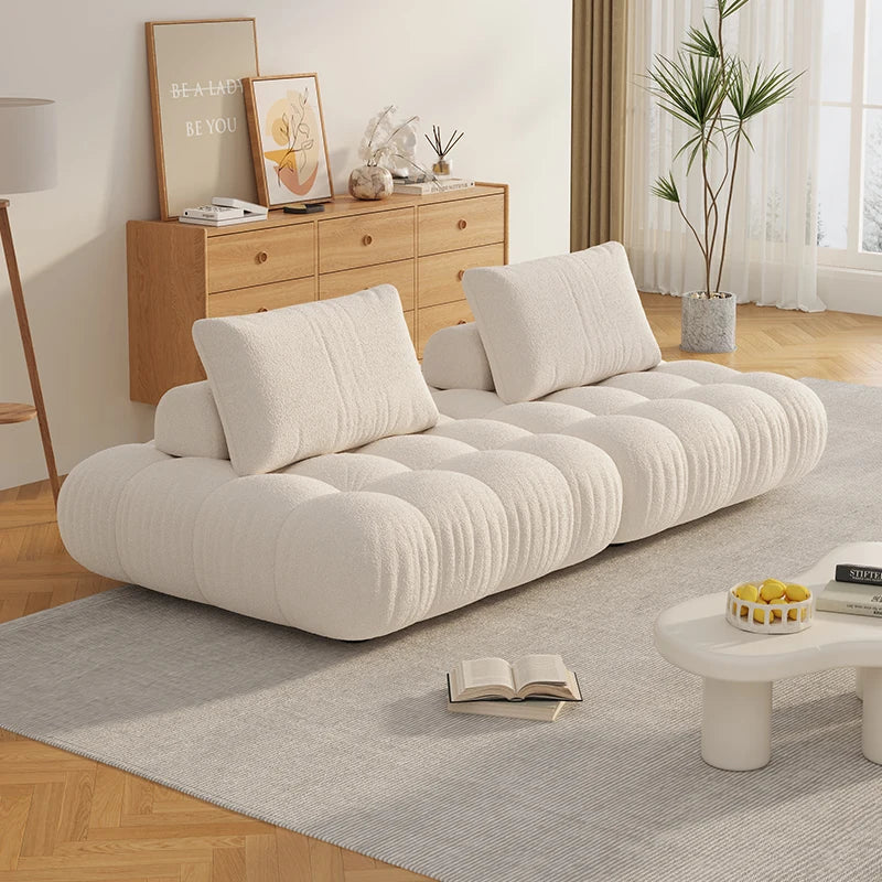 Puffs Living Room Sofa Nordic Style Modern Corner