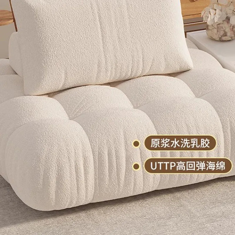 Puffs Living Room Sofa Nordic Style Modern Corner