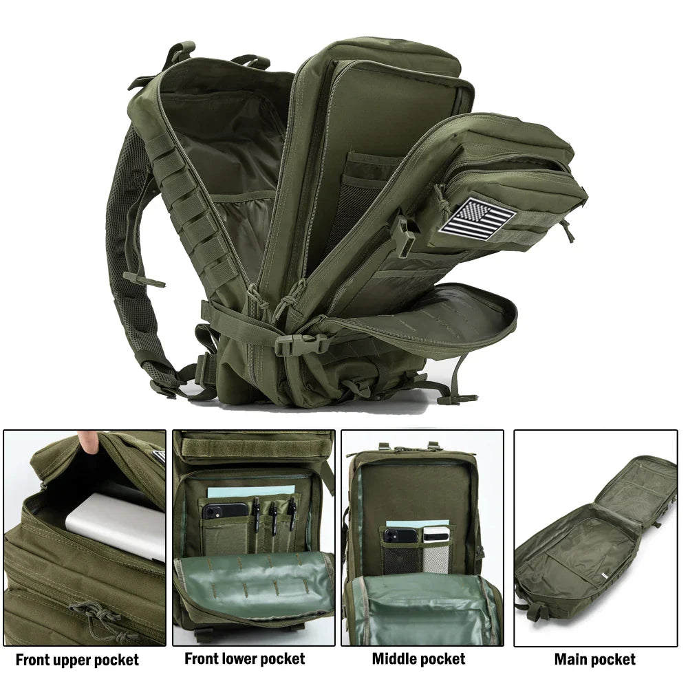 QT&QY 3050L Tactical Military Backpacks For Man Army
