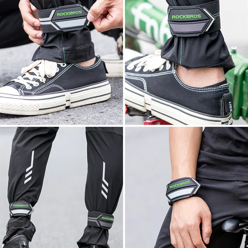 ROCKBROS Cycling Bicycle Pants Hand Clip Reflective Belt