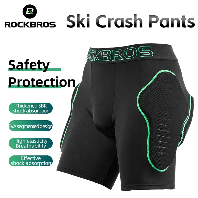 ROCKBROS Protective Padded Shorts Hip Butt Safety Protection