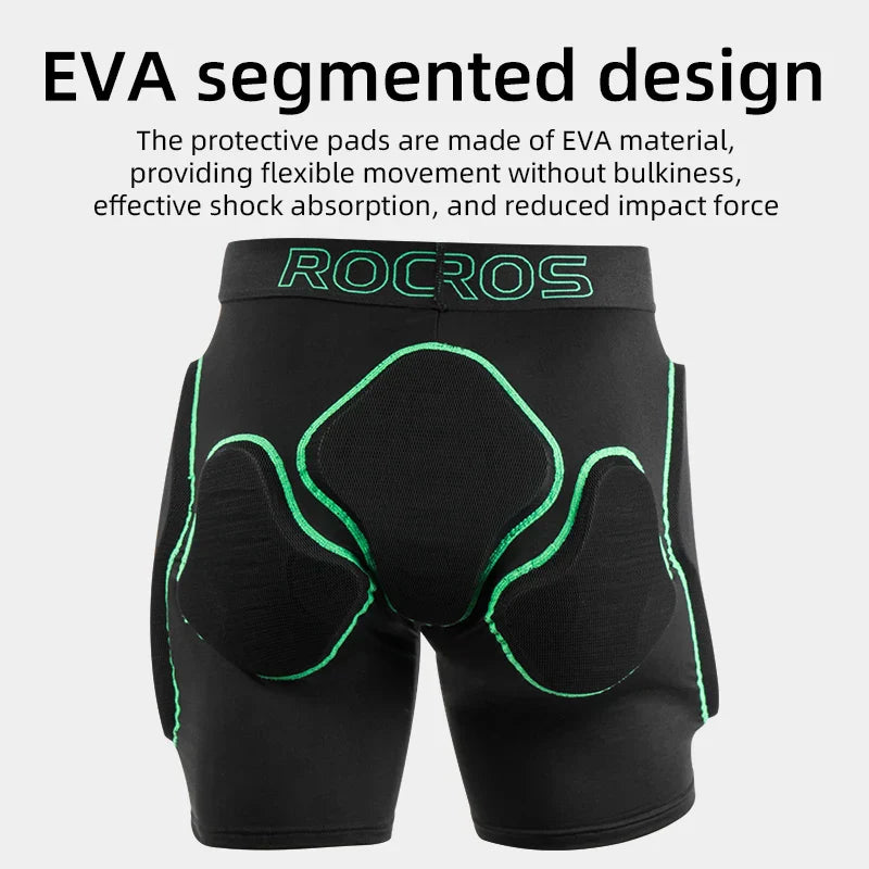 ROCKBROS Protective Padded Shorts Hip Butt Safety Protection